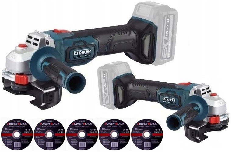 ERBAUER GRINDER EAG18-Li AKU18V 125mm