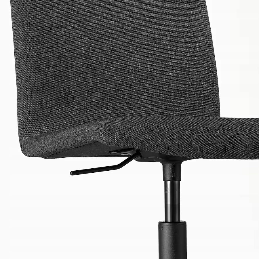 ERFJALLET Swivel chair with wheels, Gunnared dark grey/black Manufacturer code 605.879.55