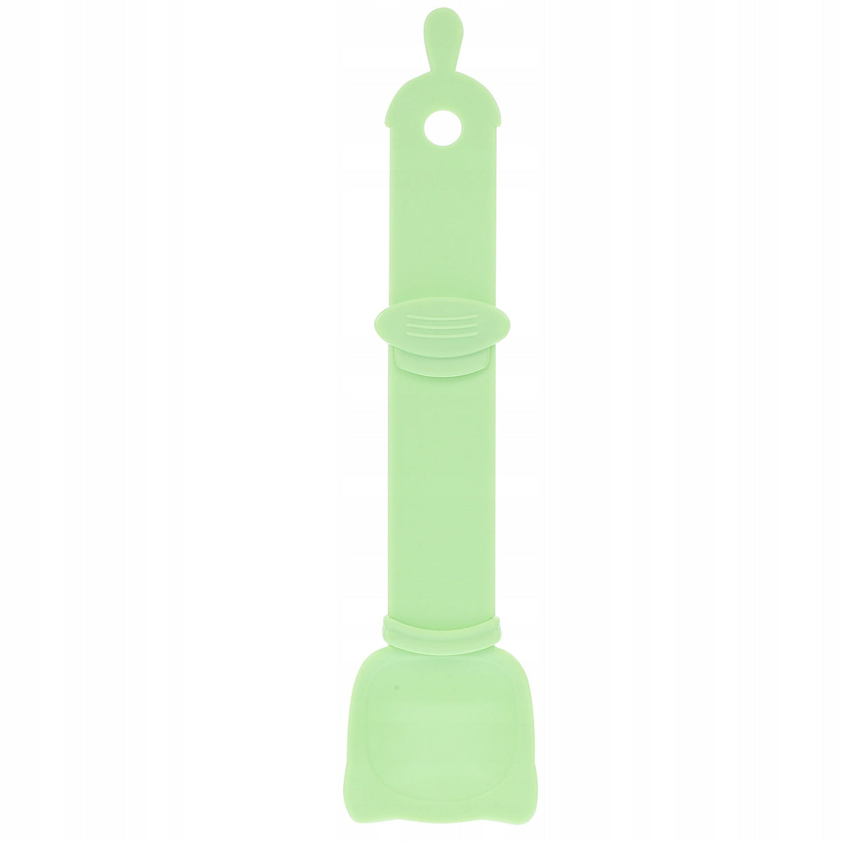 ERGONOMIC CAT WET FOOD SPOON DISPENSER IN GREEN PLASTIC Kind single bowl