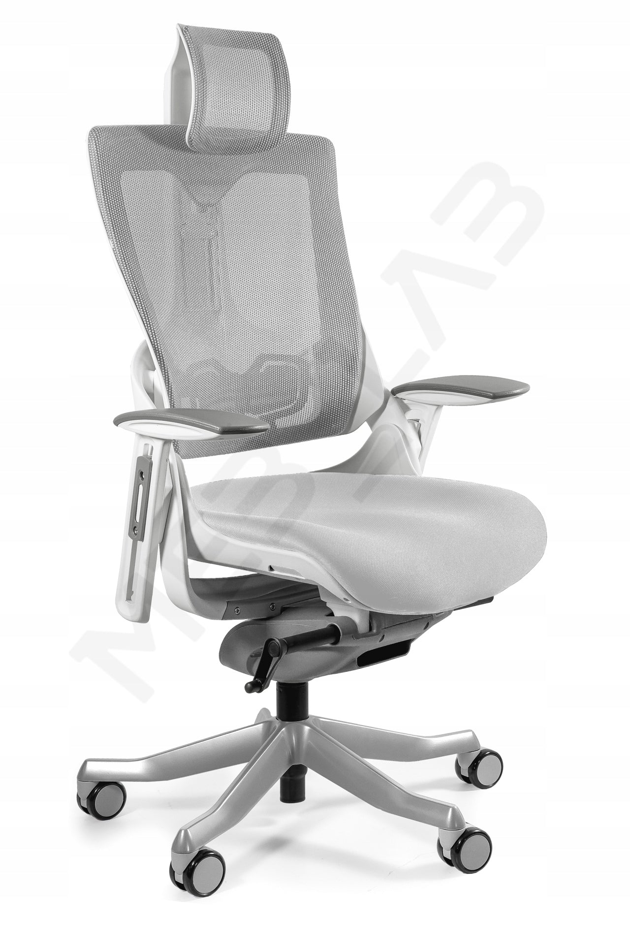 ERGONOMIC CHAIR WAU 2 FABRIC MESH WHITE MEETS HEALTH AND SAFETY STANDARDS
