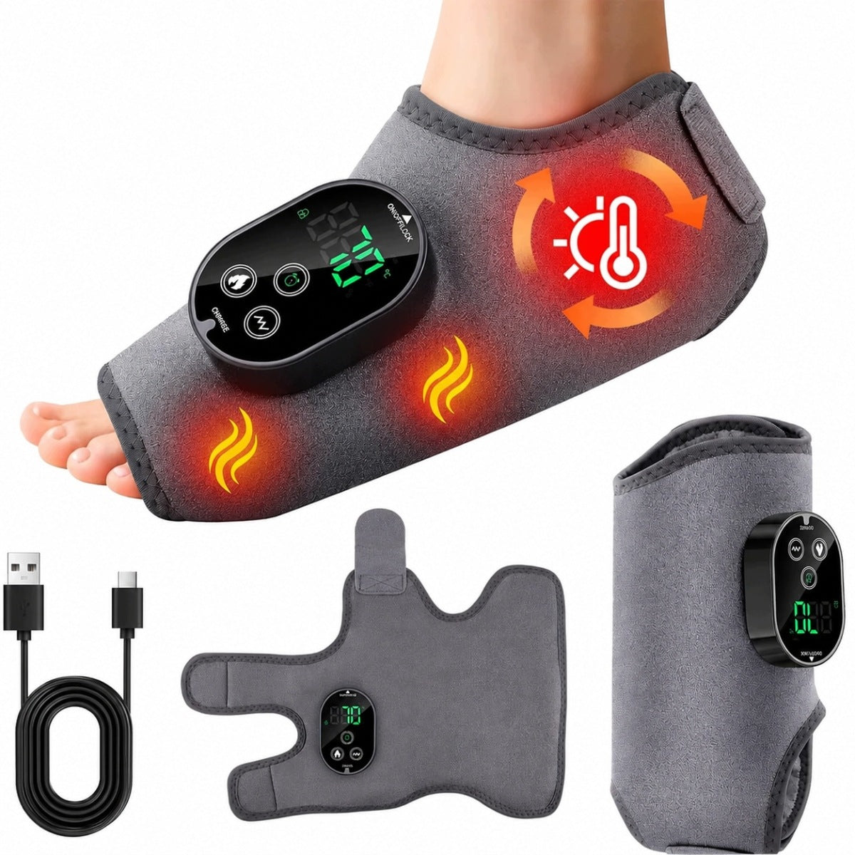 ERGONOMIC FOOT AND ANKLE MASSAGER FOR FOOT RELAXATION 3000 mAh Brand no brand