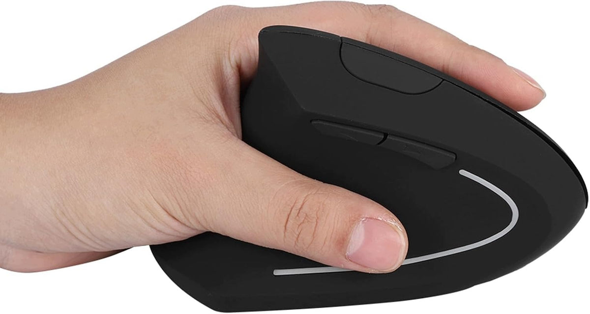 ERGONOMIC LEFT HANDED WIRELESS VERTICAL MOUSE 2.4G USB