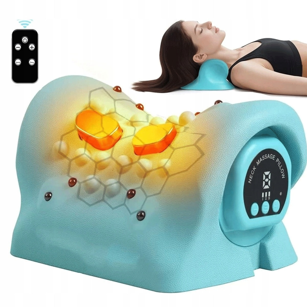ERGONOMIC MASSAGER WITH EMS AND HEATING FOR THE BACK NECK OF THE HEAD Brand no brand