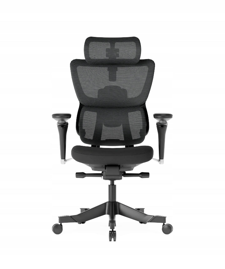 ERGONOMIC OFFICE CHAIR C7 MAX WITH ADJUSTABLE SOFT SEAT BLACK
