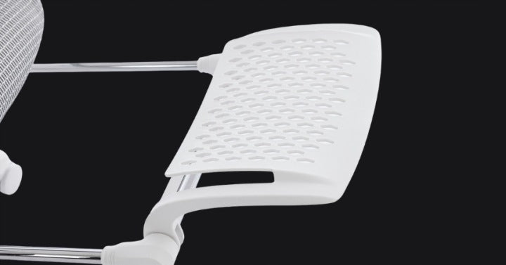 ERGONOMIC OFFICE CHAIR GREY AND WHITE FOOTREST ADJUSTMENT 3D SUPPORT Brand no brand