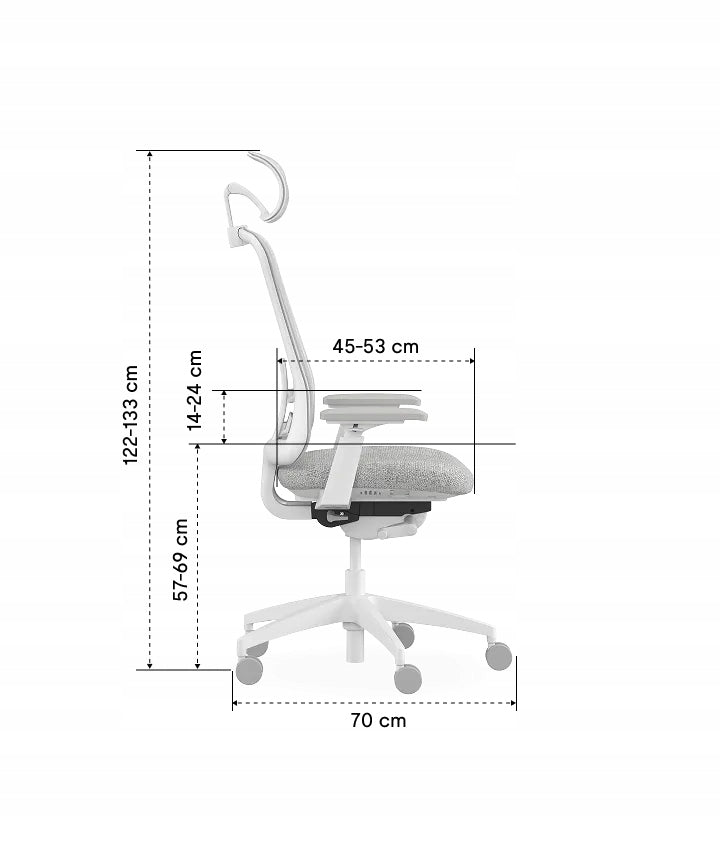 ERGONOMIC OFFICE CHAIR SHEER BLACK MESH GABRIEL 4D FLEXISPOT Manufacturer code 840460449793