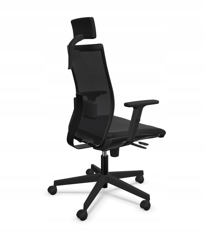 ERGONOMIC OFFICE CHAIR SWIVEL CHAIR INTRATA O13 HRUA FST BLACK NS Furniture depth 71 cm