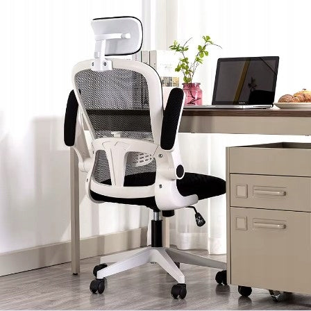 ERGONOMIC OFFICE CHAIR SWIVEL MICRO MESH FIBI BLACK AND WHITE Manufacturer code FIBI CZARNO-BIAŁY