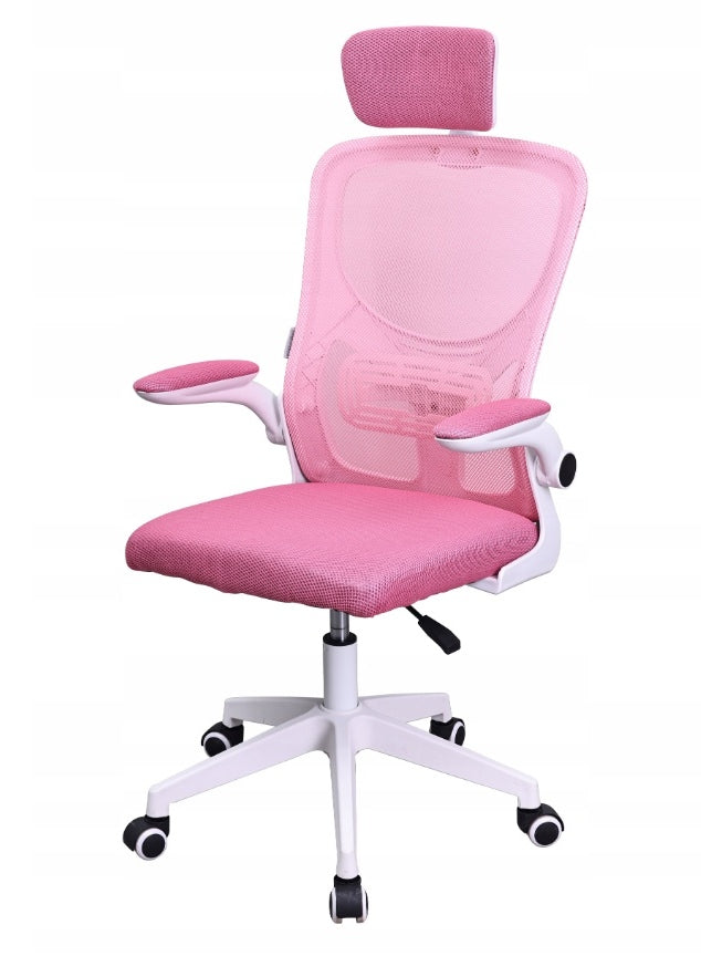 ERGONOMIC OFFICE CHAIR SWIVEL MICRO MESH FIBI PINK
