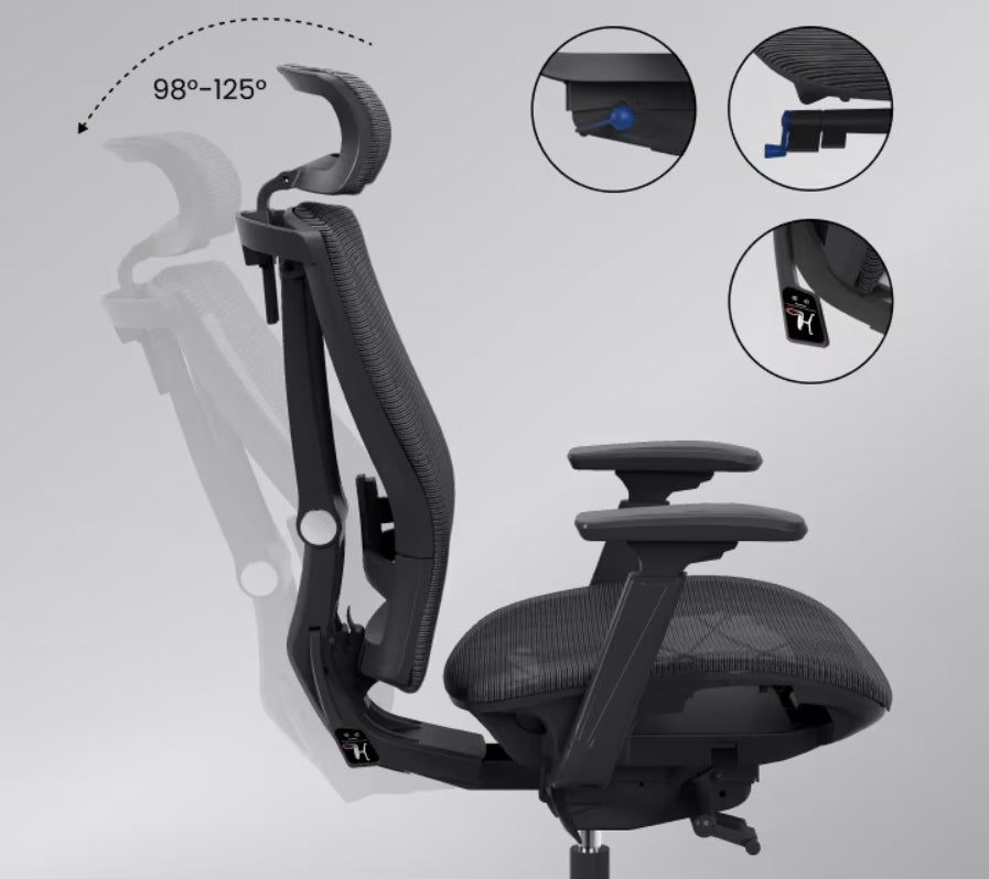 ERGONOMIC OFFICE CHAIR WITH ADJUSTABLE BS14 AIR COMFORT Manufacturer code 840460426251