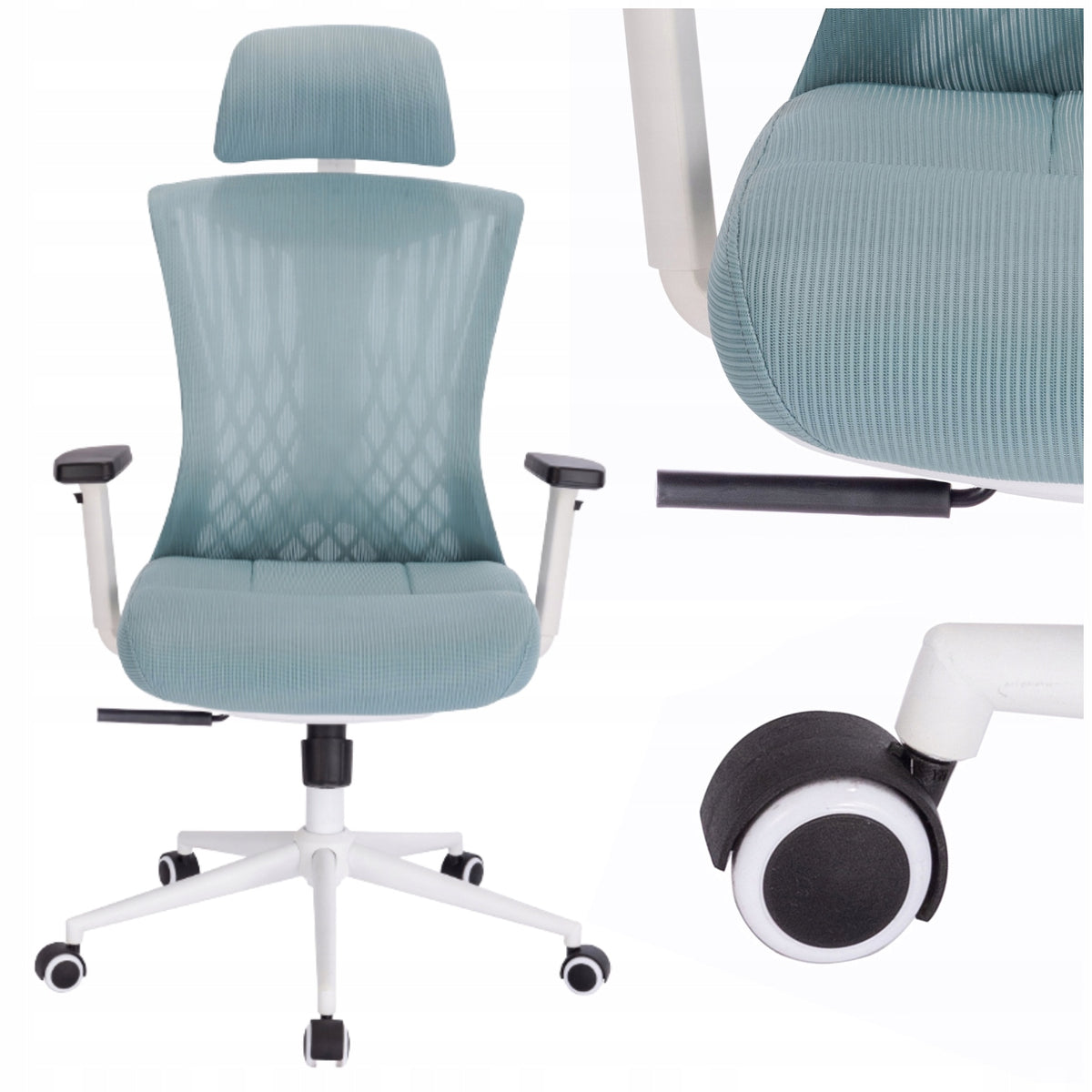 ERGONOMIC OFFICE SWIVEL CHAIR COMFORTABLE ADJUSTABLE PATINA