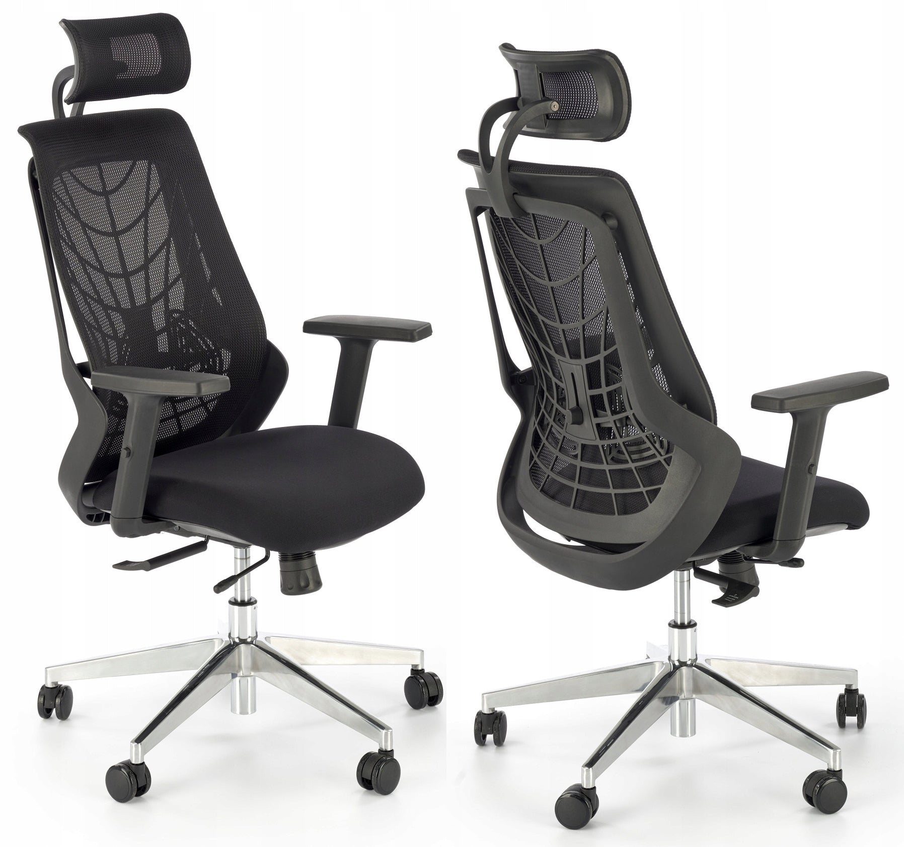 ERGONOMIC OFFICE SWIVEL CHAIR GERONIMO BLACK HALMAR