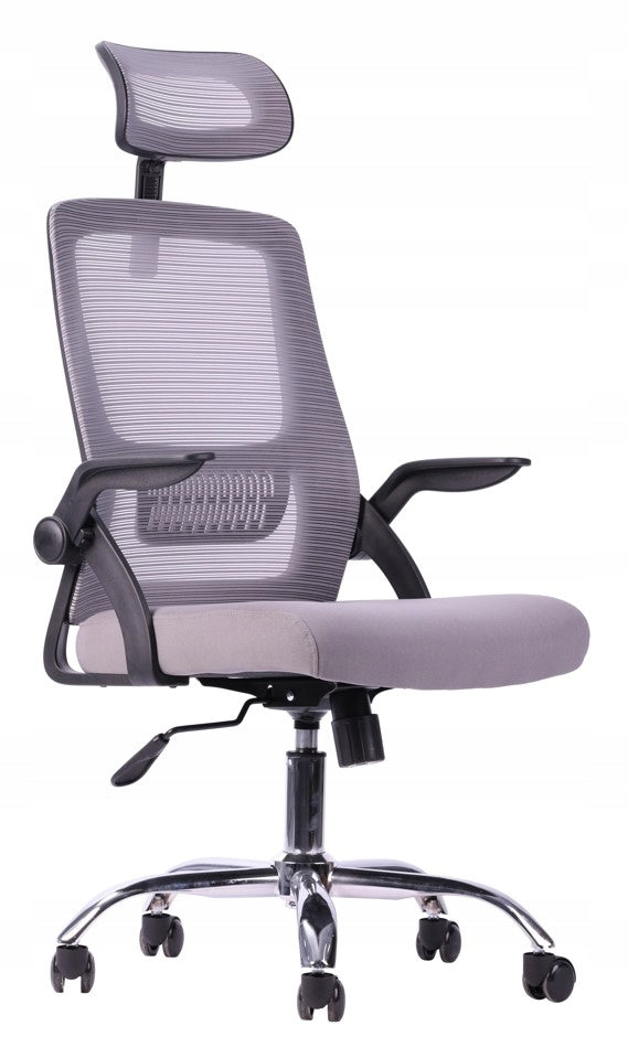ERGONOMIC OFFICE SWIVEL CHAIR VERY COMFORTABLE GREY