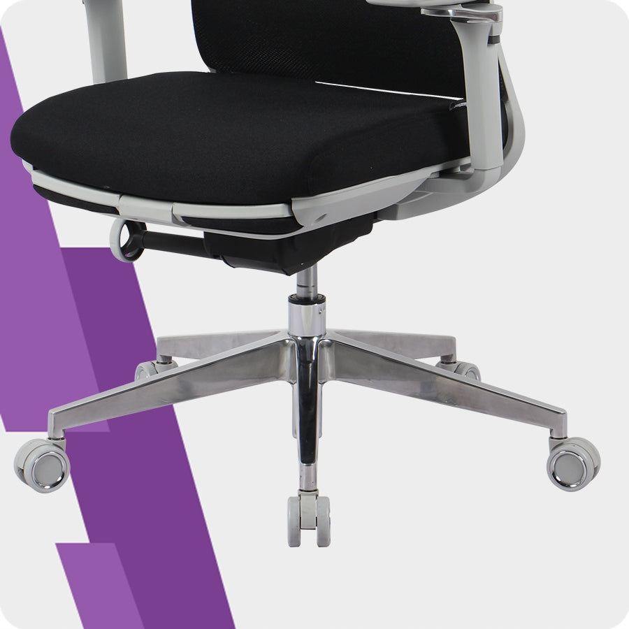 ERGONOMIC Office Chair with Footrest Rotary 110kg Spacetronik black Manufacturer code SPC-ALBERT-00
