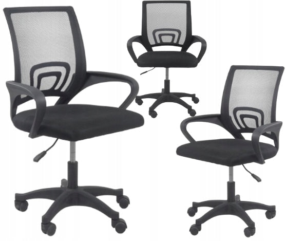 ERGONOMIC SWIVEL CHAIR OFFICE CHAIR ALEX BLACK
