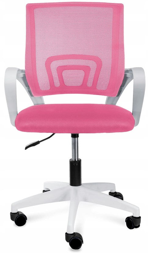 ERGONOMIC SWIVEL CHAIR OFFICE CHAIR ALEX PINK AND WHITE PINK Manufacturer code ALEX RÓŻOWO-BIAŁY