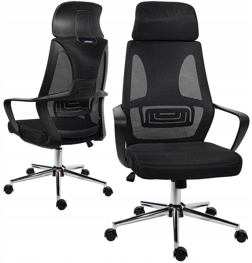 ERGONOMIC SWIVEL CHAIR OFFICE CHAIR COLT BLACK