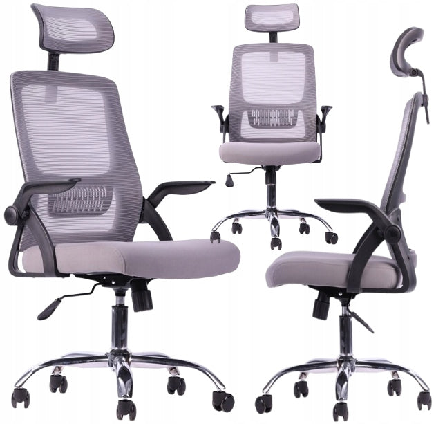 ERGONOMIC SWIVEL CHAIR OFFICE CHAIR FIGO GREY