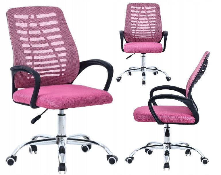 ERGONOMIC SWIVEL CHAIR OFFICE CHAIR NEST PINK