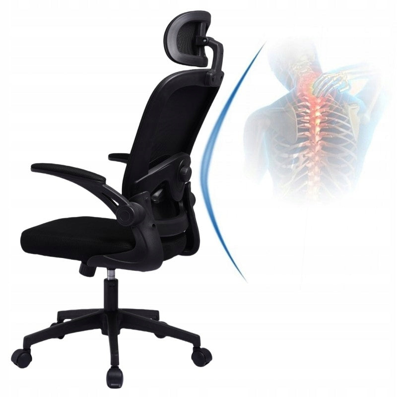ERGONOMIC SWIVEL OFFICE CHAIR FOR HOME OFFICE BREATHABLE MATERIAL Manufacturer code fotel elegancki relaks