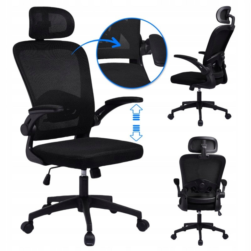 ERGONOMIC SWIVEL OFFICE CHAIR FOR HOME OFFICE BREATHABLE MATERIAL