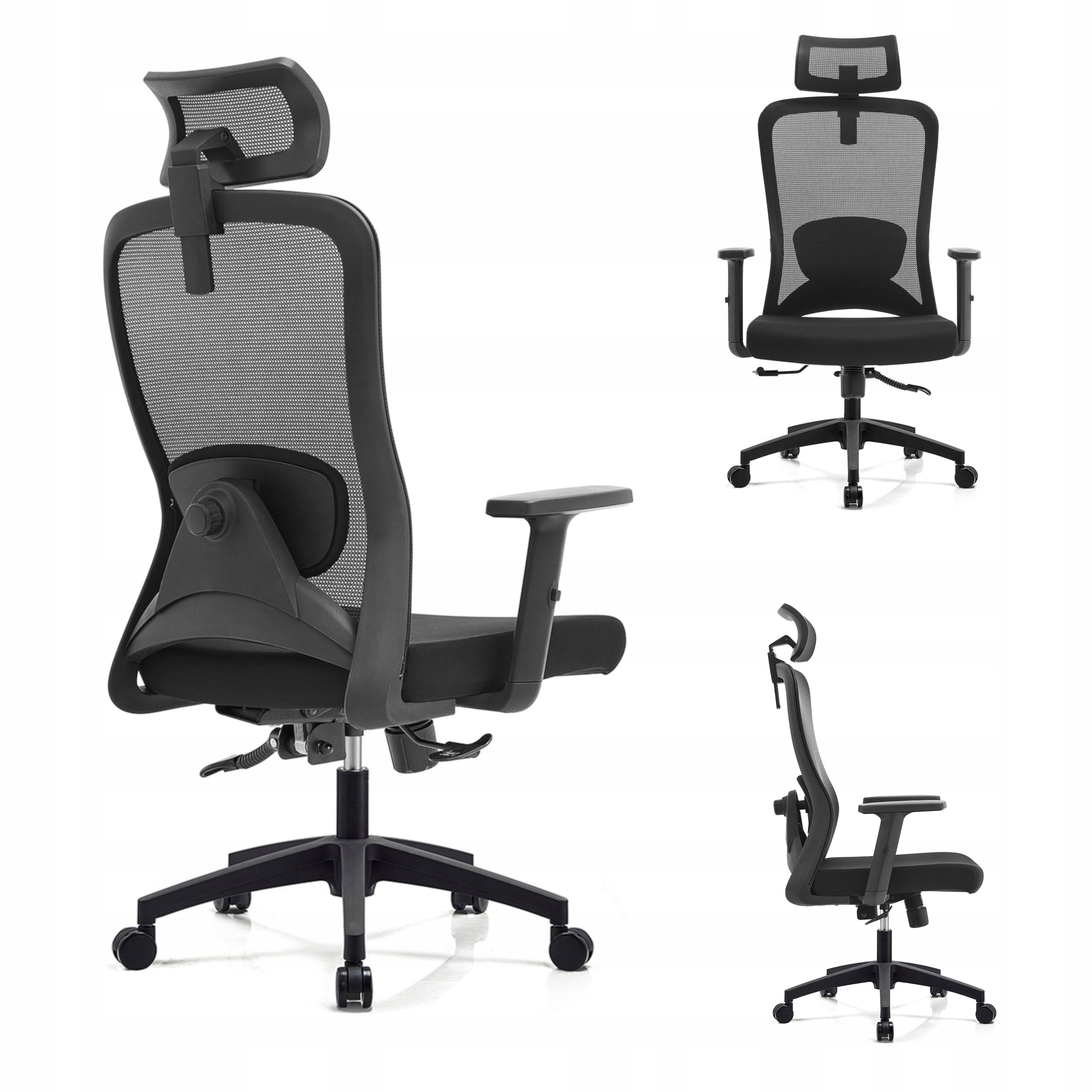 ERGONOMIC SWIVEL OFFICE CHAIR OHS BACKREST NET 150KG ANGEL GROM