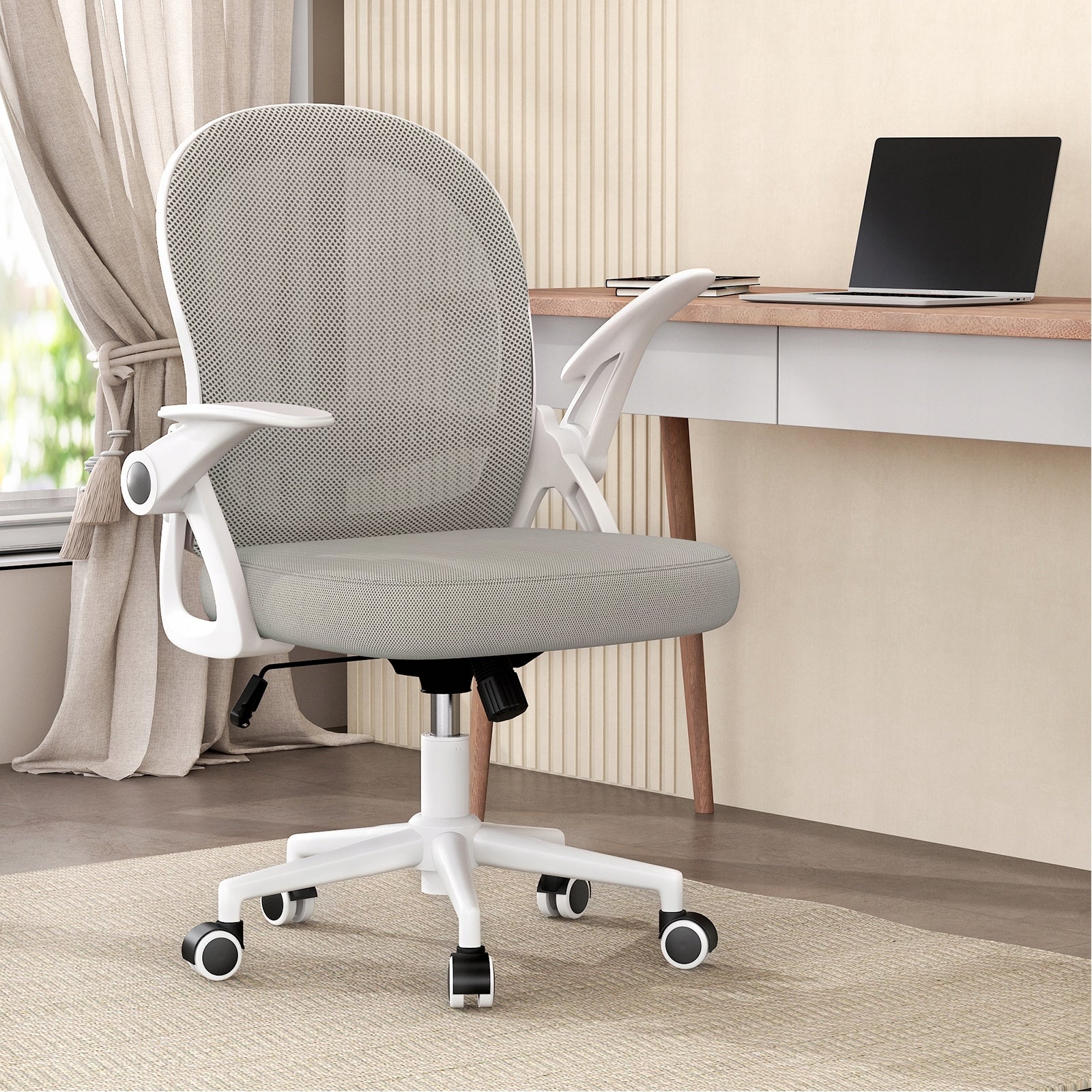 ERGONOMIC SWIVEL OFFICE CHAIR WITH ADJUSTABLE ARMRESTS Packaging status original