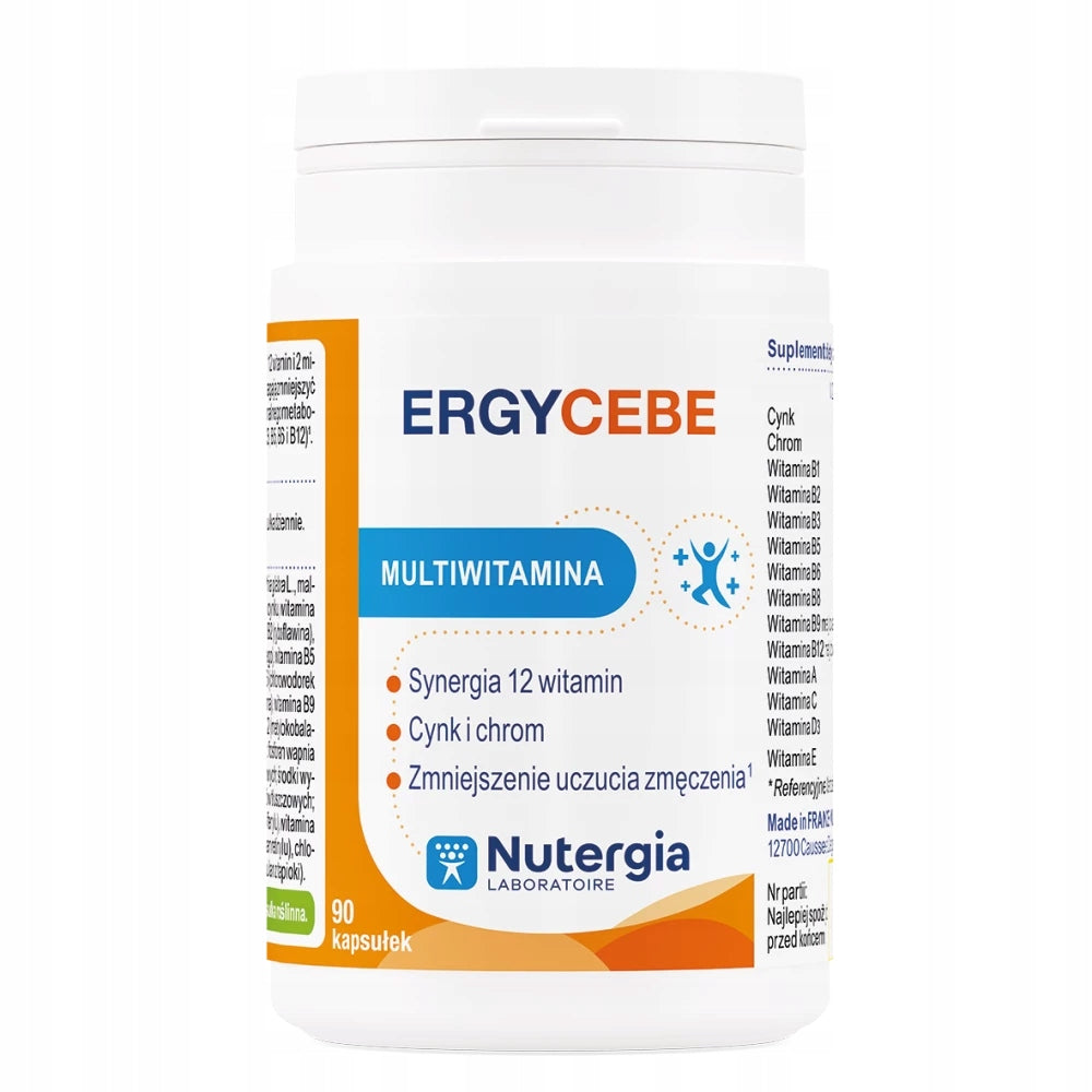 ERGYCEBE Nutergia multivitamin 90 capsules FATIGUE, ENERGY LOSS