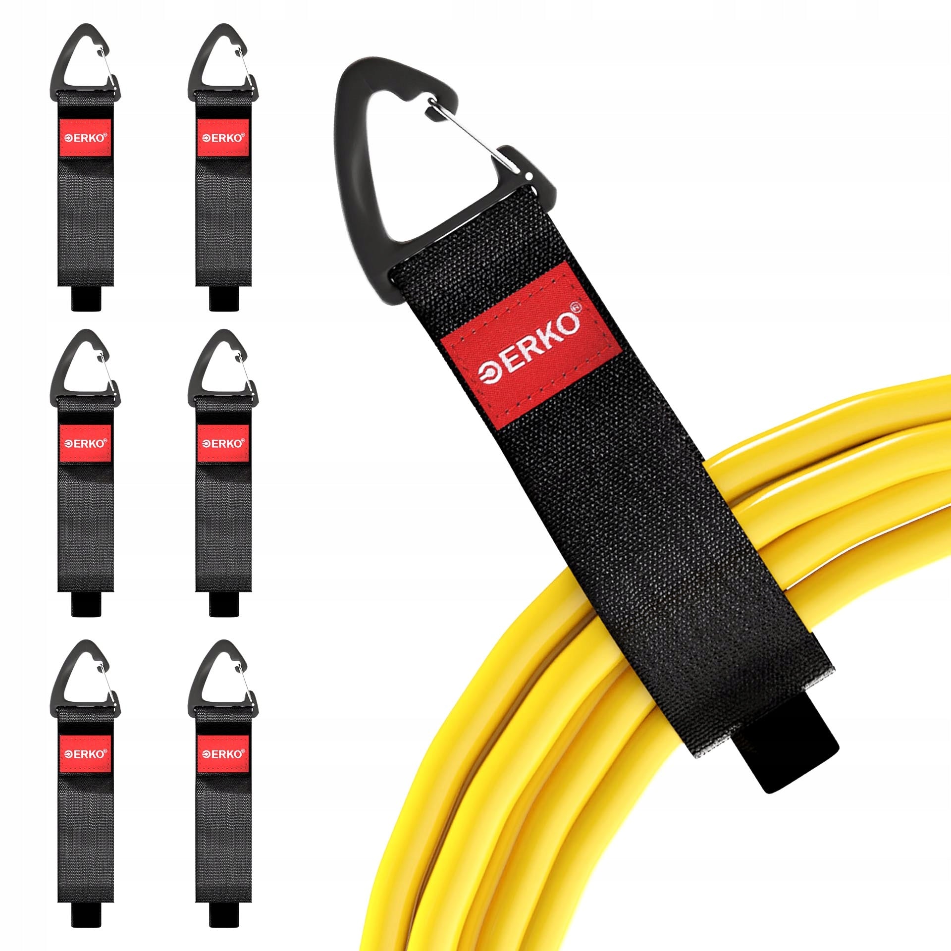 ERKO Velcro straps for cable organization, garage storage 6 pcs.