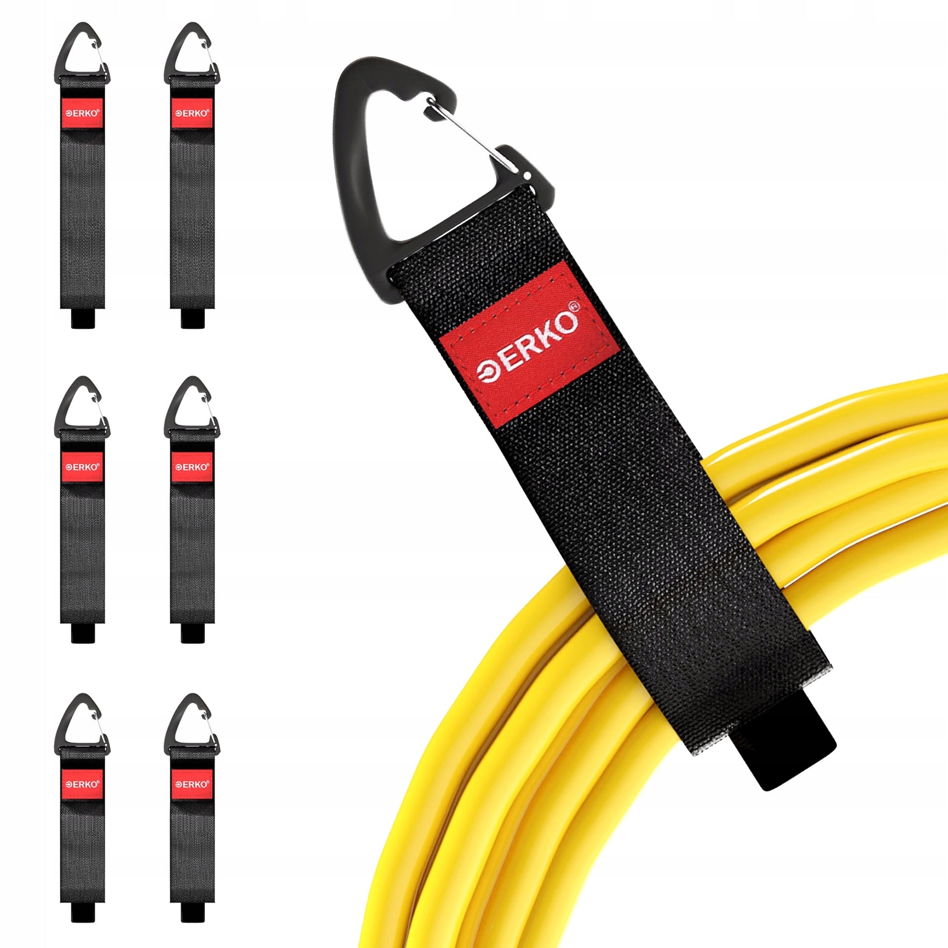 ERKO Velcro straps for cable organization, garage storage 6 pcs.
