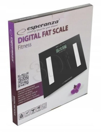 ES158C FITNESS BATHROOM SCALE LCD BLACK Brand Esperanza