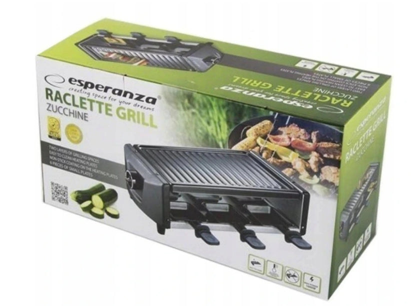 ES74 ZUCCHINE ELECTRIC GRILL RACLETTE toaster Power rating 1000 W