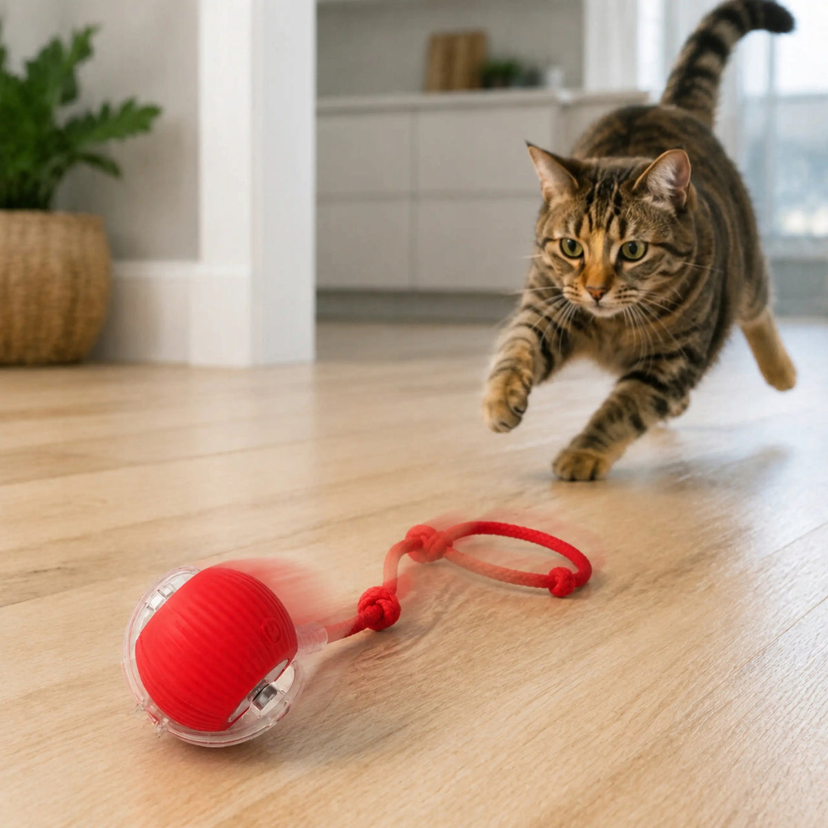 ESCAPING BALL TOY INTERACTIVE DOG CAT BALL LED USB Packaging status original