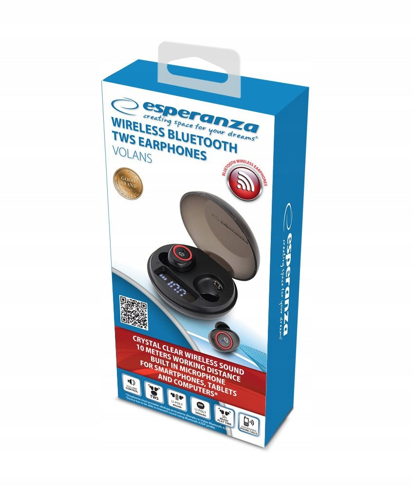 ESPERANZA BT TWS Volans Earbuds Color black
