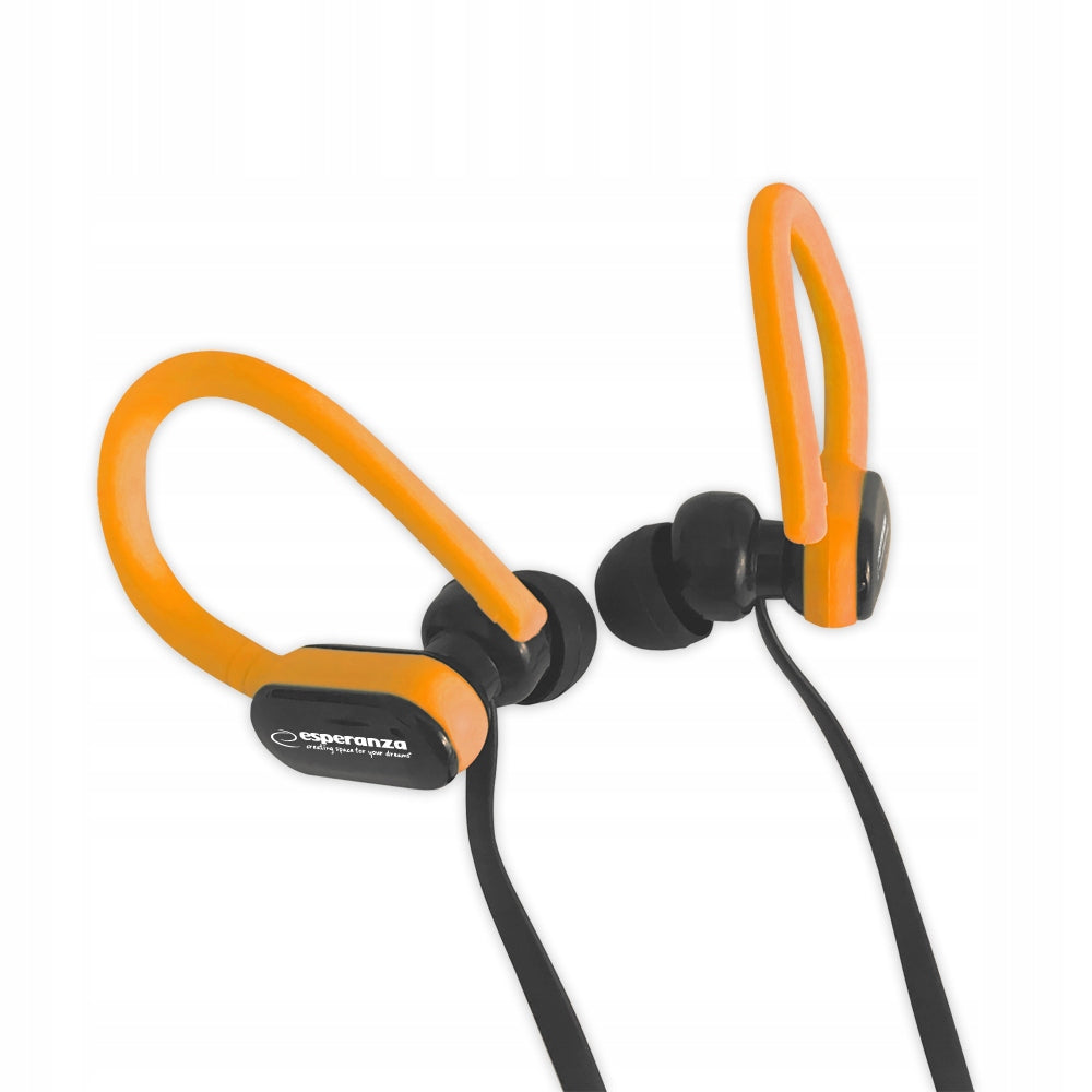 ESPERANZA EARBUDS WITH MICROPHONE BLACK/ORANGE