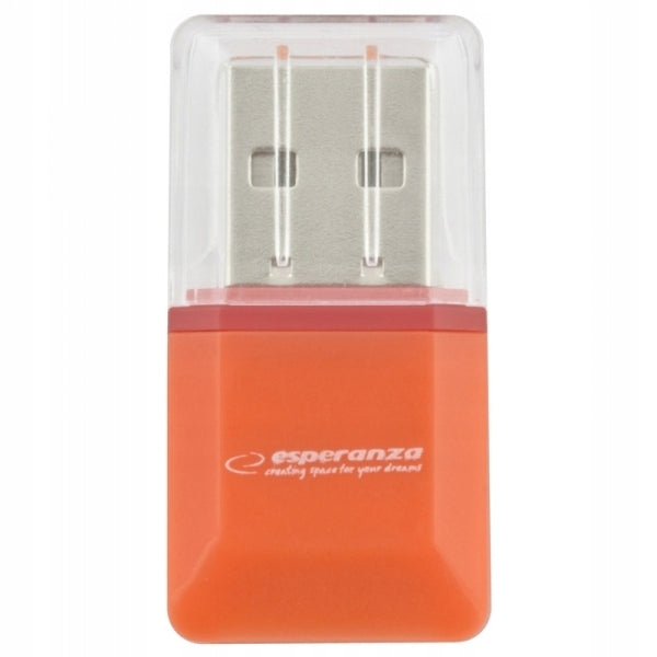 ESPERANZA MICRO SD USB CARD READER POMARA?CZOWY