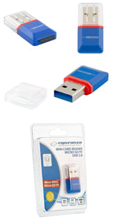 ESPERANZA Mini microSD card reader SDHC USB2.0 Manufacturer code czytnik kart usb