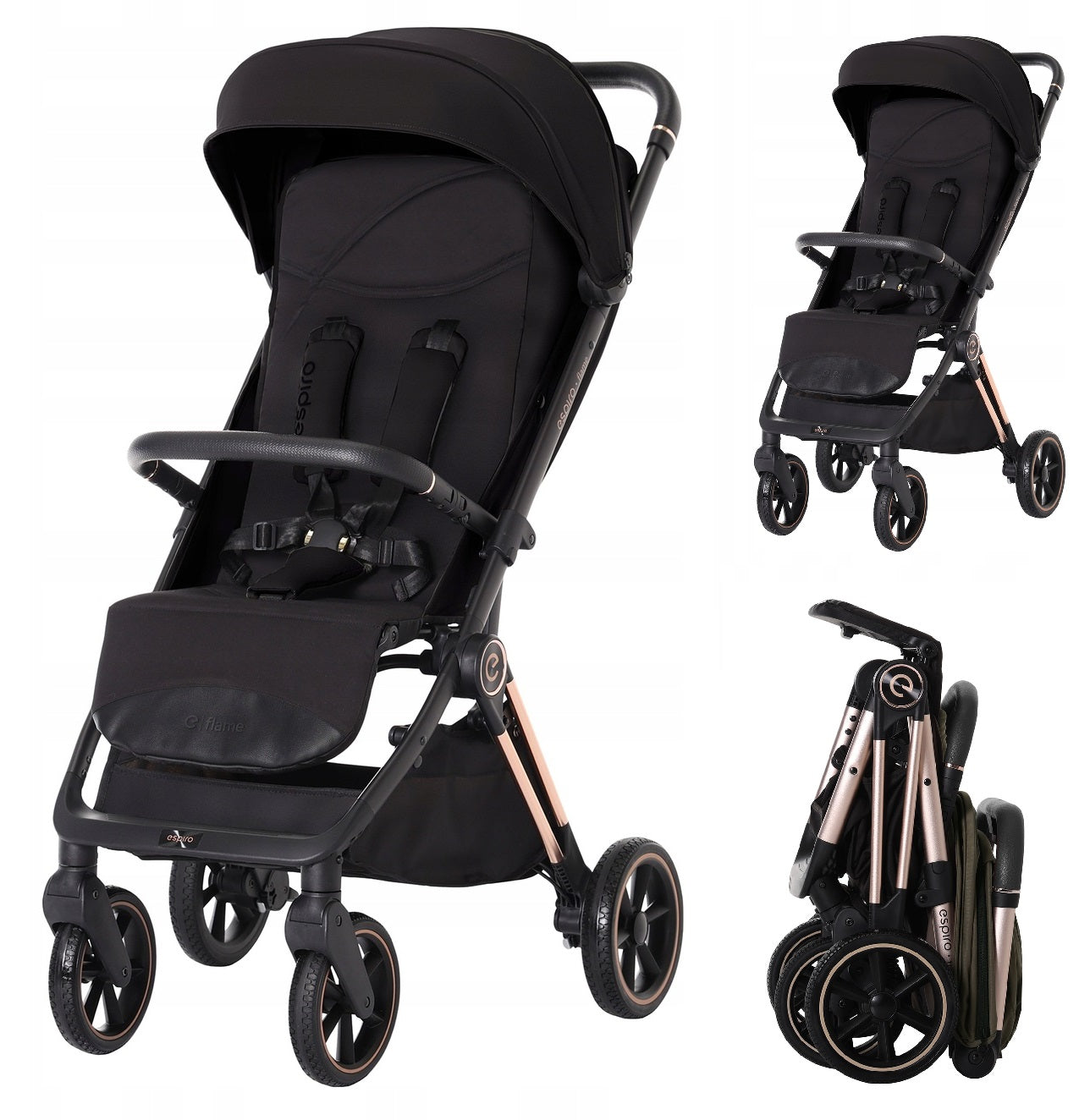 ESPIRO Flame Stroller | 10 timeless black