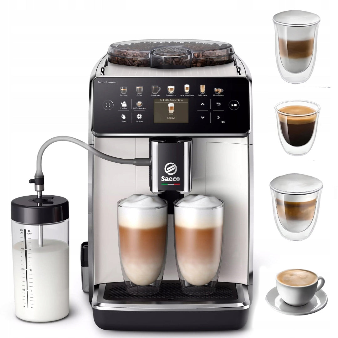 ESPRESSO MACHINE AUTOMATIC SAECO GranAroma SM6580/20 LATTE 12 DRINKS Packaging status original