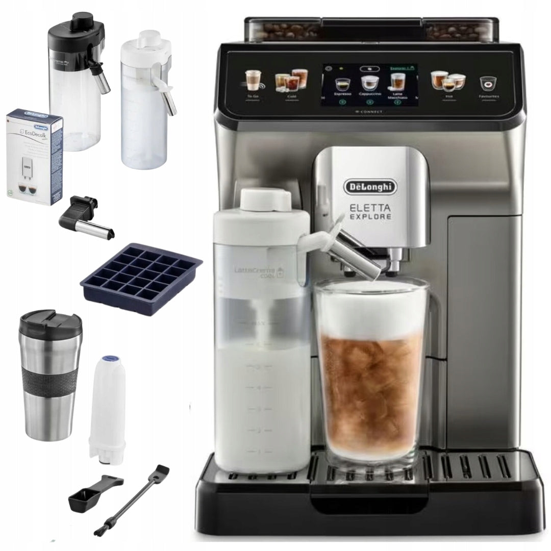 ESPRESSO MACHINE DELONGHI Eletta Explore COLD BREW LATTE WIFI 50 DRINKS