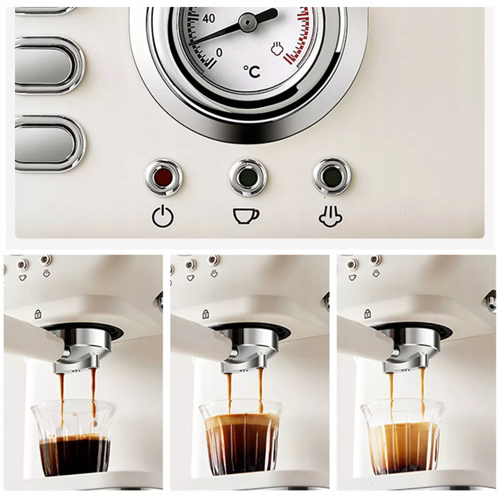 ESPRESSO MACHINE FLASK FOR COFFEE WITH FROTHER SEMI-AUTOMATIC 20 BAR Manufacturer code 6HG3777WHEUDM