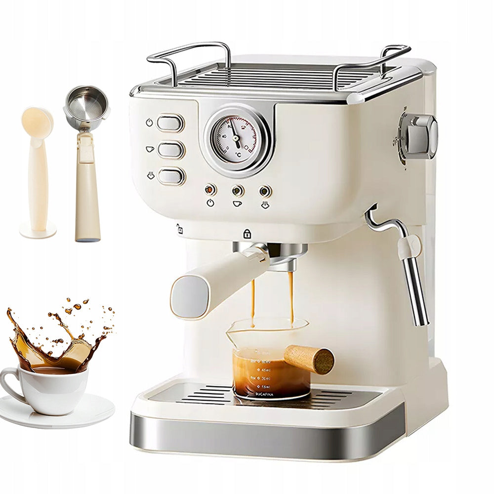 ESPRESSO MACHINE FLASK FOR COFFEE WITH FROTHER SEMI-AUTOMATIC 20 BAR