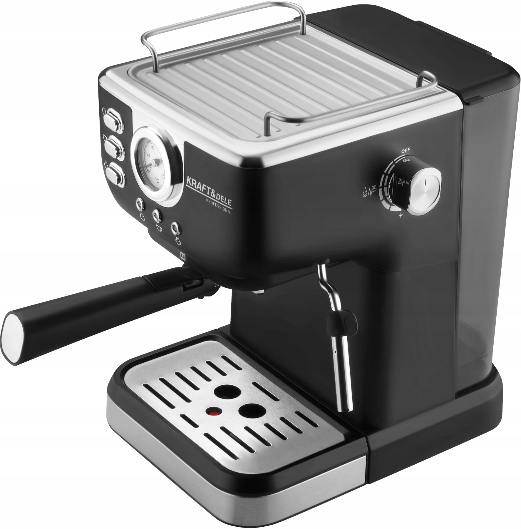 ESPRESSO MACHINE FOR COFFEE 1500W ELEGANT BLACK KRAFT&DELE KD4289 Manufacturer code KD4289