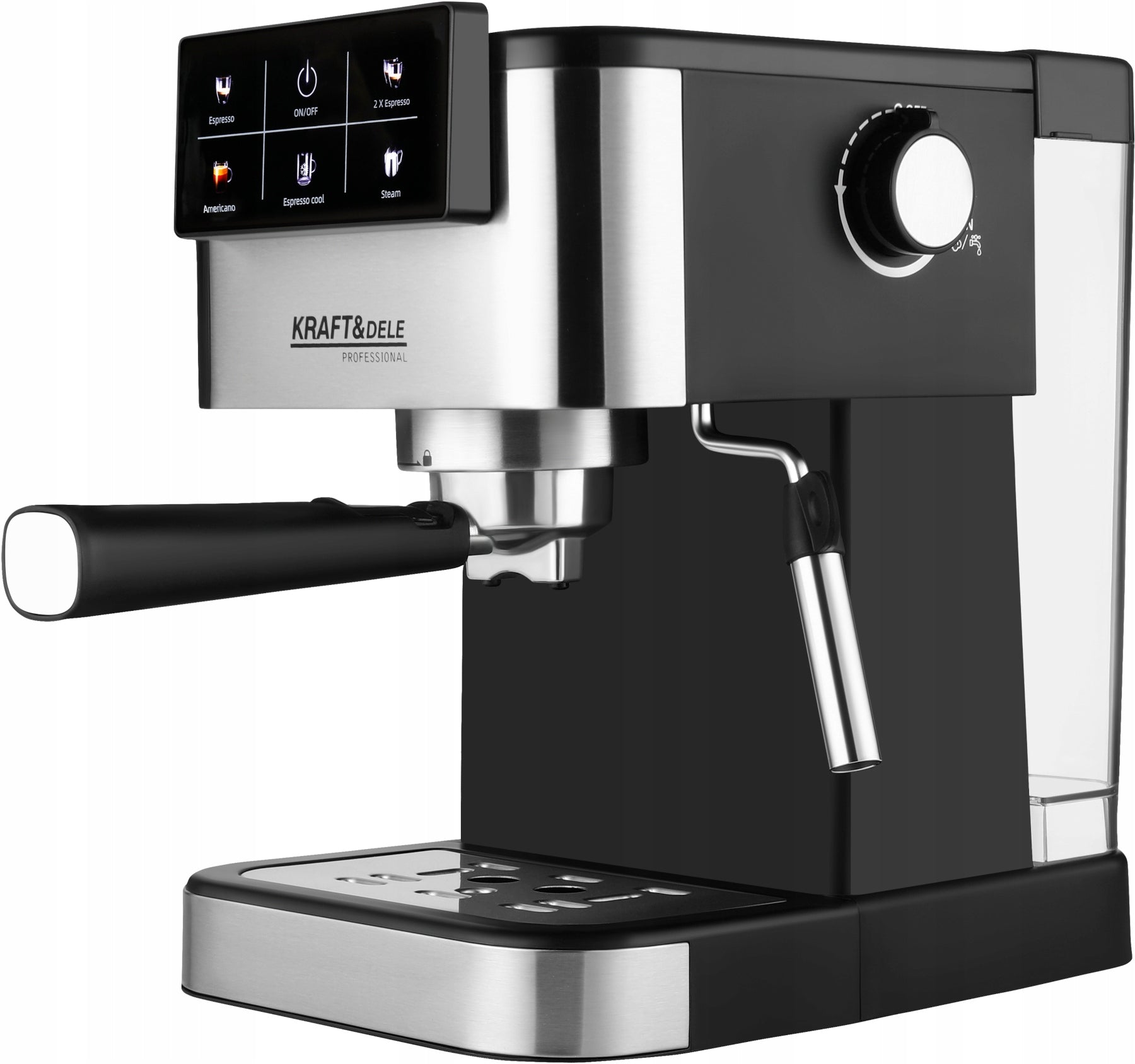 ESPRESSO MACHINE FOR COFFEE BLACK 1500W 20BAR KRAFT&DELE KD4291 Manufacturer code KD4291
