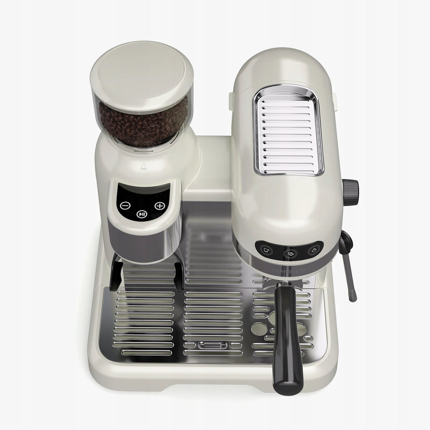 ESPRESSO MACHINE FOR COFFEE KLARSTEIN 19 BAR 1,4L 2 CUPS GRINDER Model Bella Café