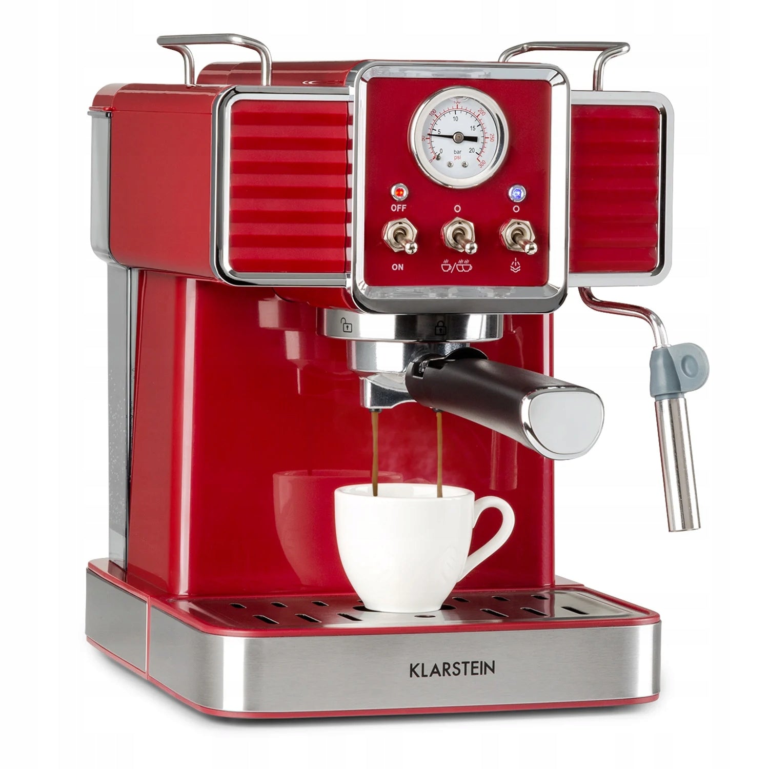 ESPRESSO MACHINE FOR FLASK COFFEE 1350W 20BAR 1,5L FROTHER RED