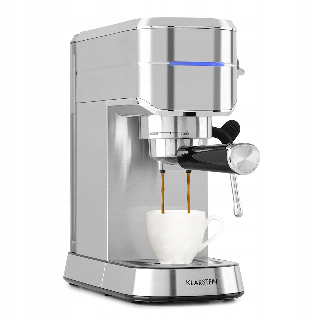 ESPRESSO MACHINE FOR FLASK COFFEE 1450W 20BAR 1,25L FROTHER SILVER Model Futura Espressomaker