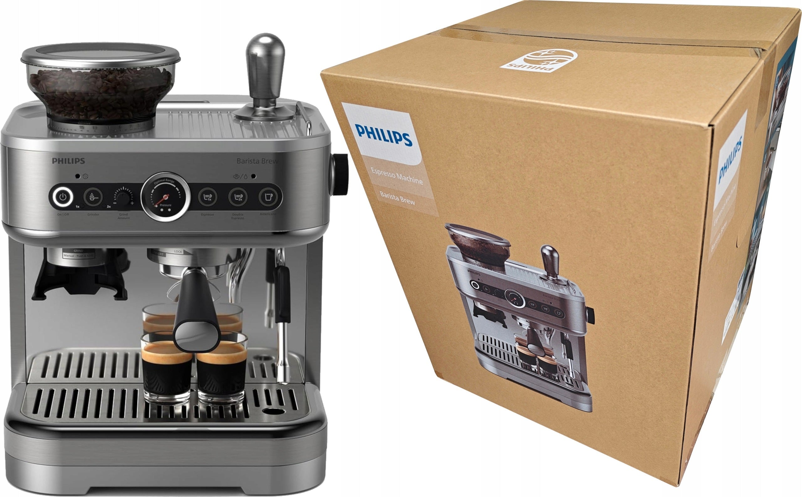 ESPRESSO MACHINE PHILIPS ESPRESSO MACHINE BARISTA PSA3218/01 SILVER