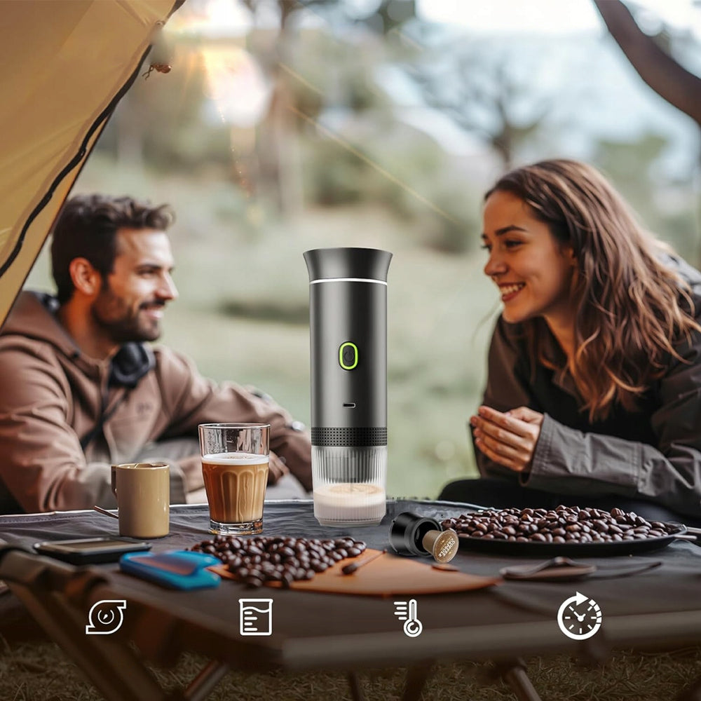 ESPRESSO MACHINE TRAVEL 15 BAR USB-C 7500MAH HOT WATER 92°C Brand Bedee