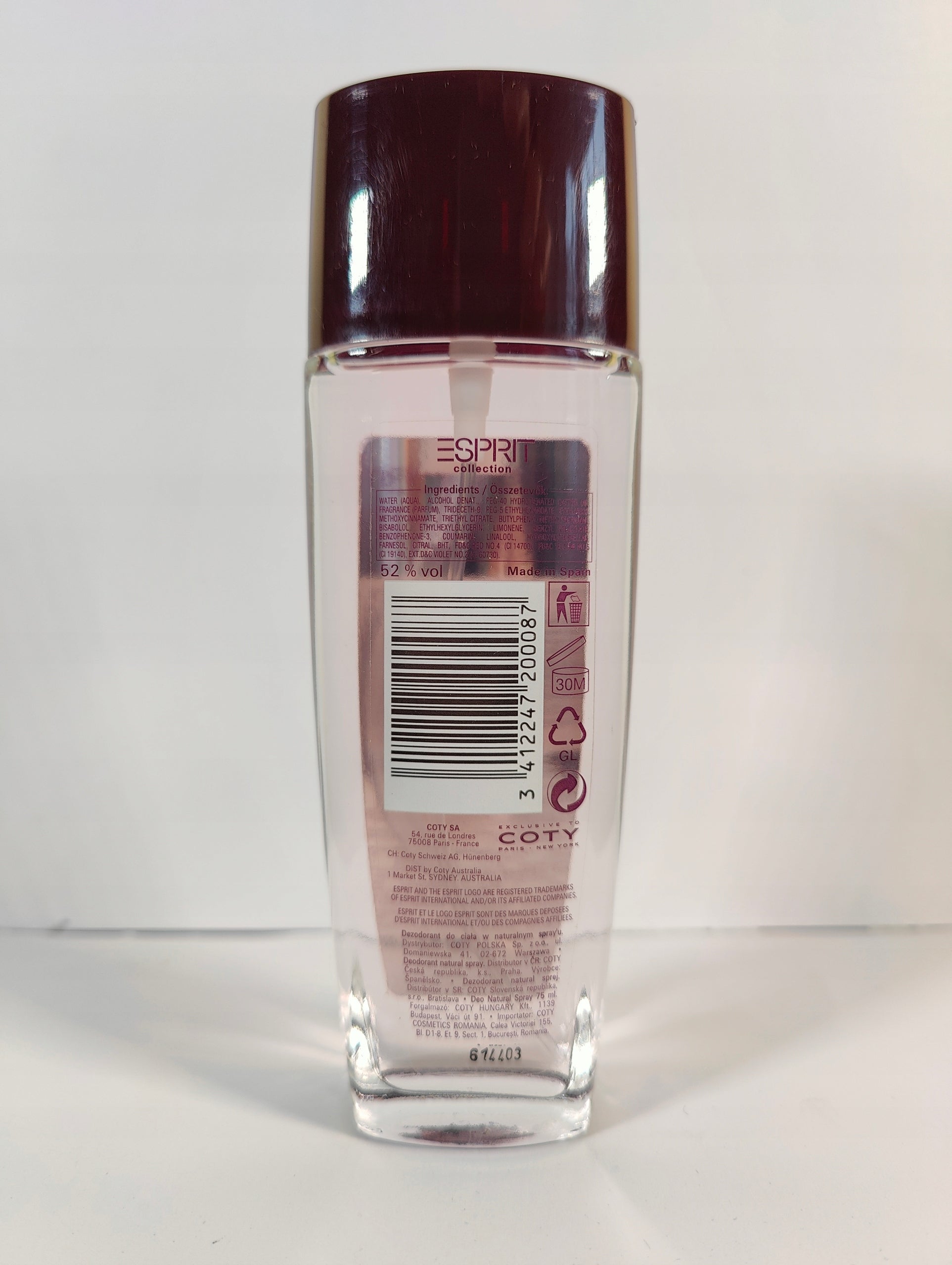 ESPRIT COLLECTION WOMAN 75ML PDNS MEGA UNIQUE NEW ORIGINAL UNIQUE Brand Esprit